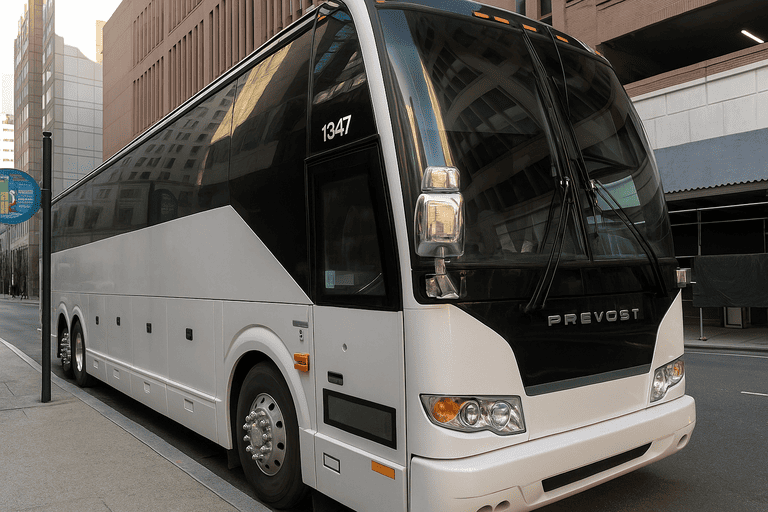 a Fall River Coach Bus Service coach bus