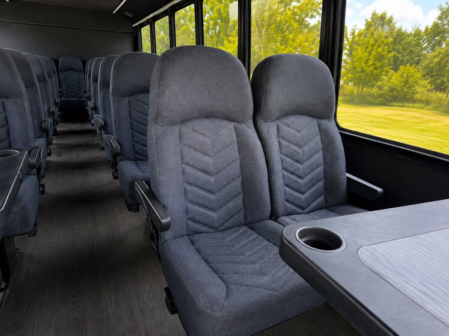 fall river 18 passenger minibus inside