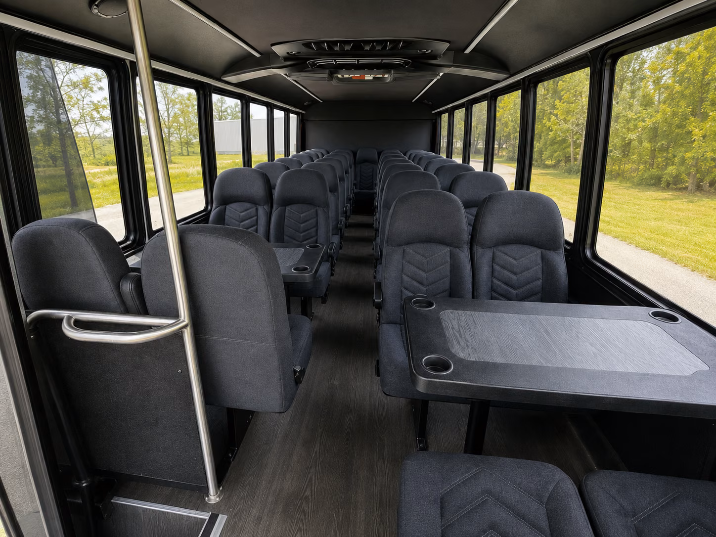 fall river 18 passenger minibus interior