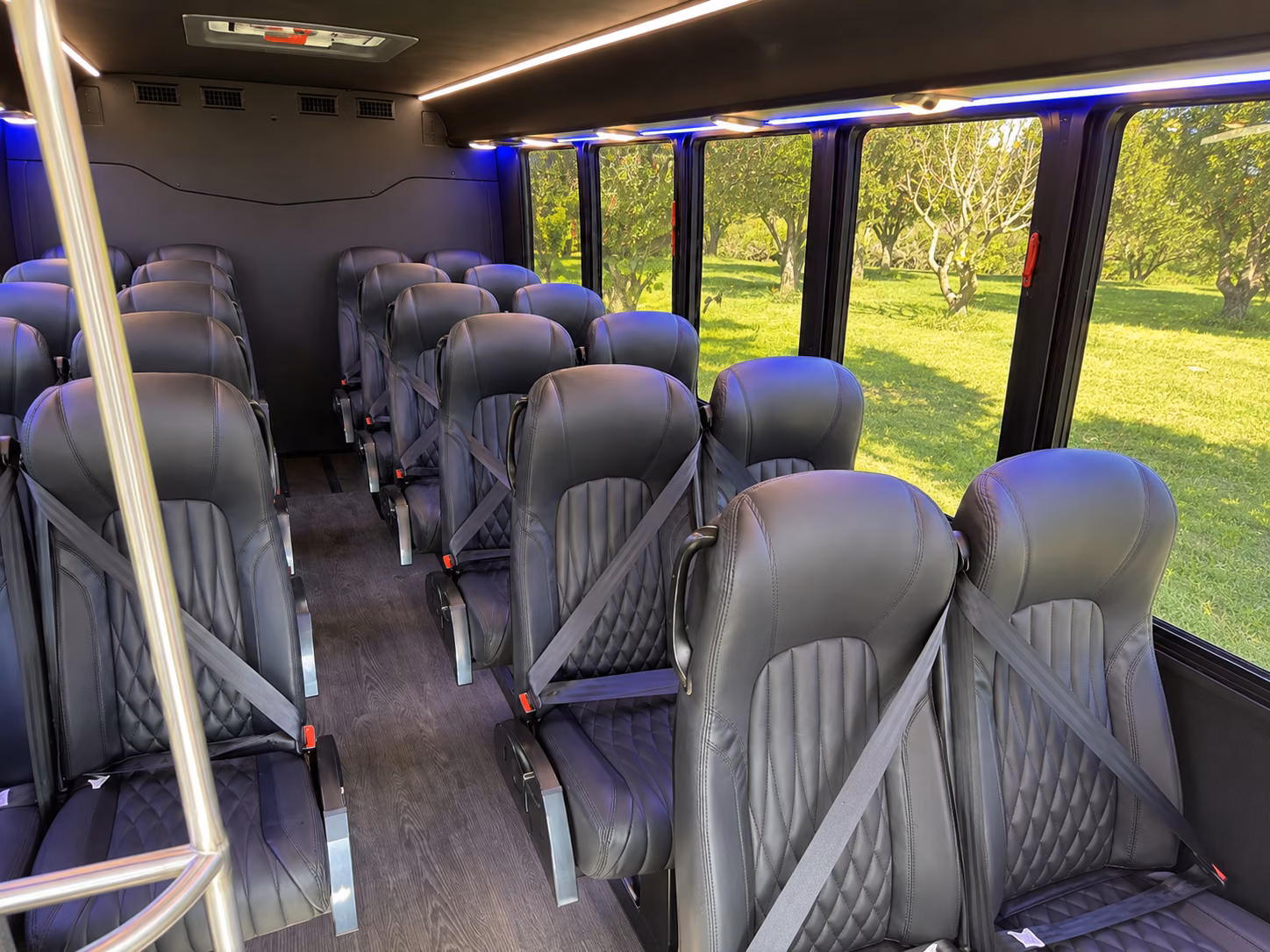 fall river 20 passenger minibus interior