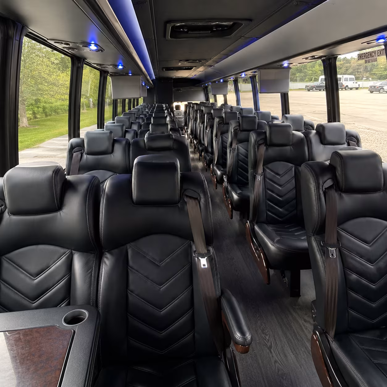 fall river 28 passenger minibus interior