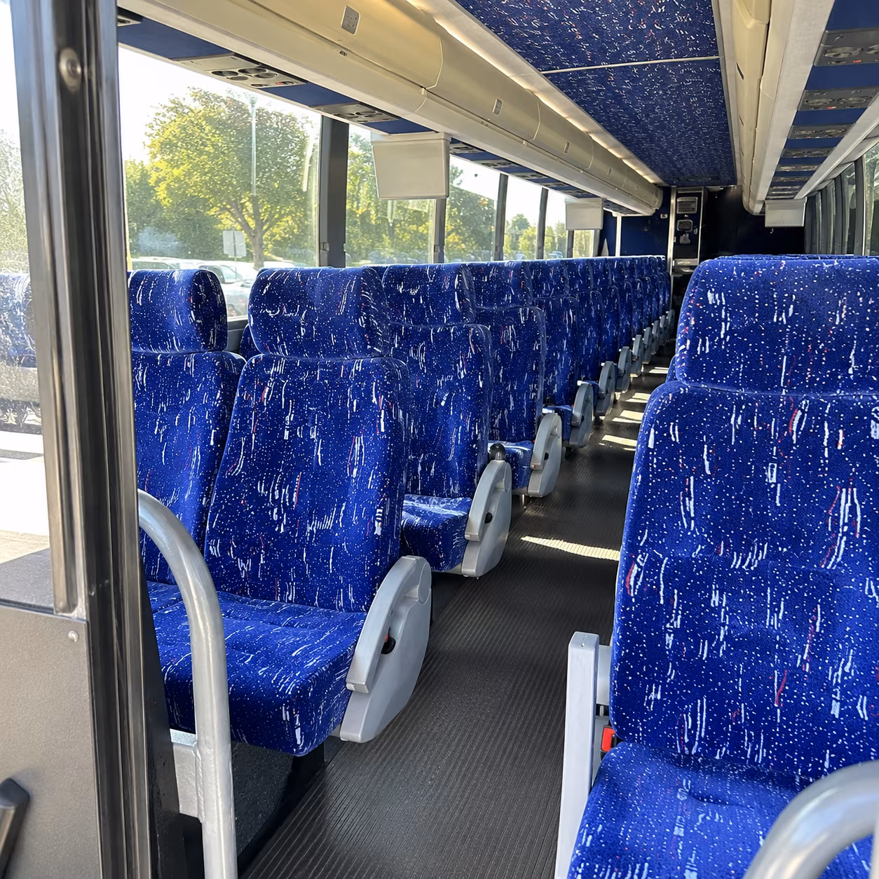 fall river 56 passenger charter bus interior