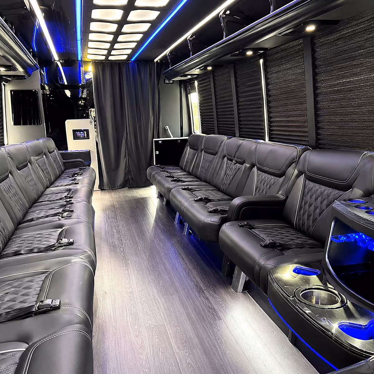 fall river party bus interior