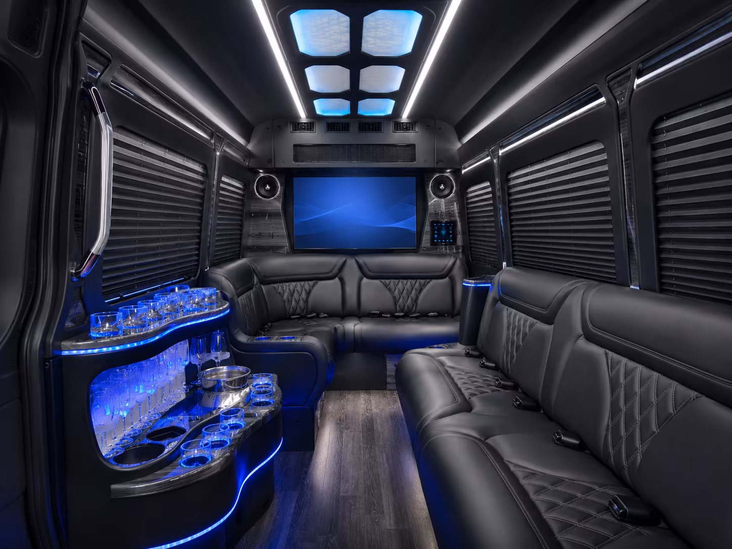fall river sprinter limousine inside