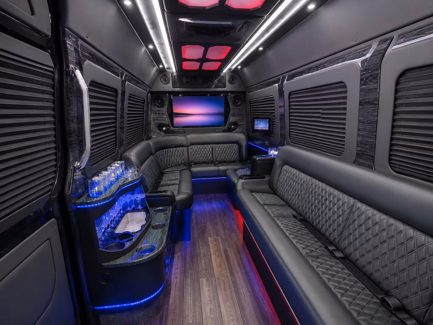 fall river sprinter limousine interior